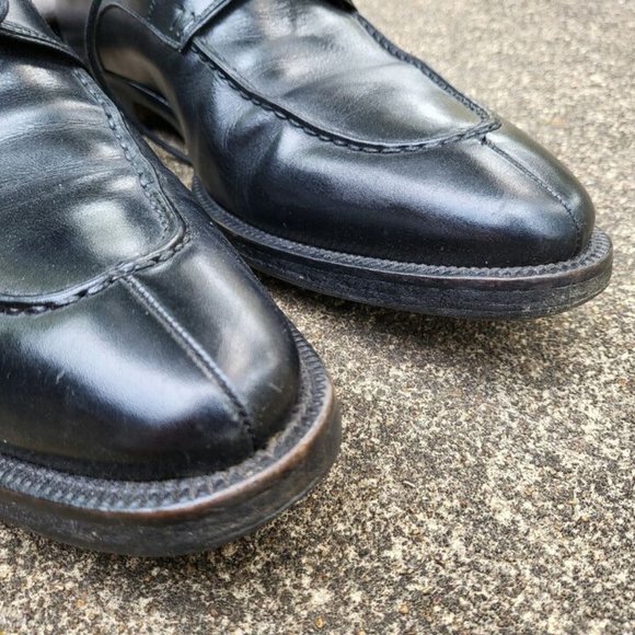 Magnanni Men\'s Shoes Size 8.5 Split Toe Black Leather Dress Shoes (11323) main image 6